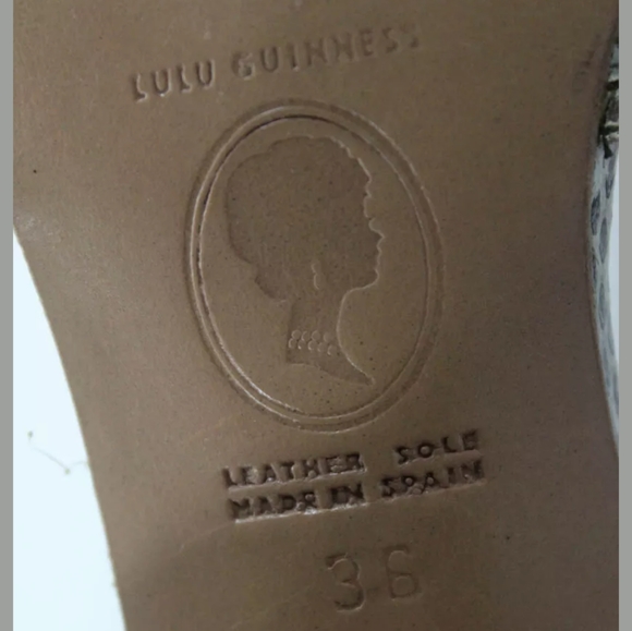 LULU GUINNESS HIGH HEEL SLINGBACK SANDALS BUCKLE 6 - Picture 4 of 5